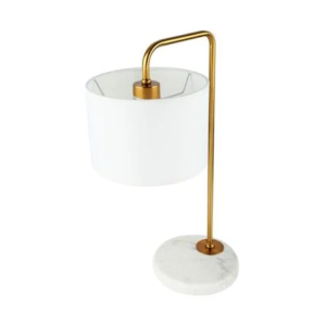 ไฟตั้งโต๊ะ CARINI MT5023 สีขาว/บรอนซ์