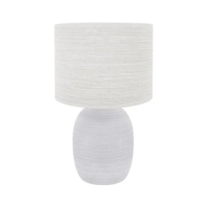 ไฟตั้งโต๊ะ CARINI DH4562-LB สีขาว/น้ำตาล