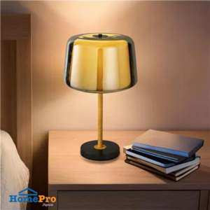 ไฟตั้งโต๊ะ CARINI T240585 สีดำ/ลายไม้